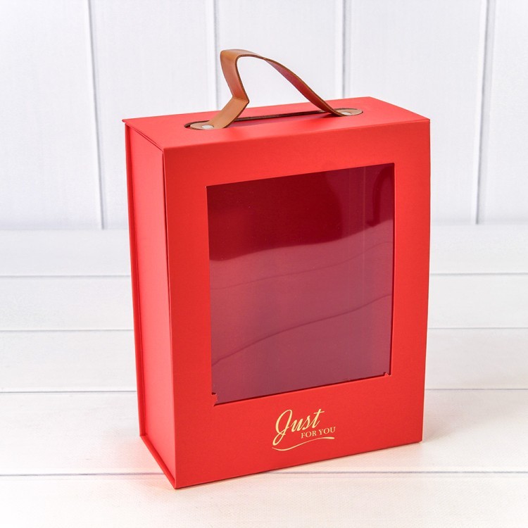 Коробка Прямоугольная 18*8,5*23 складная на магнитах Красный 1/50 Арт: 720831/3