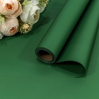 Плёнка 0,58*10м матовая "Корейская" 55мкм Зелёный 1/30 Арт: 1638/2259