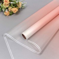 Плёнка 0,58*10м матовая с двойной белой полосой 50мкм Серовато-розовый 1/30 Арт: 1624/3595