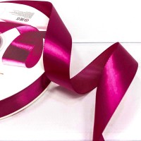 Лента Атласная Полиэстер класс А 2,5см*100ярд Винный 1/13 1/52 Арт: 556-25/275