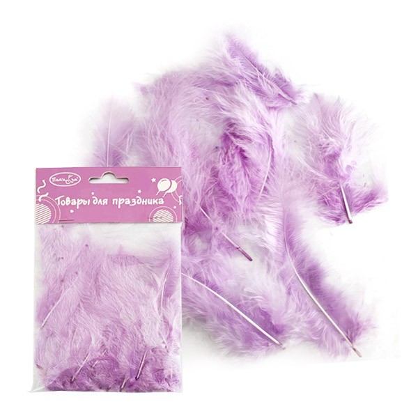 Перья "Light Violet" 30шт