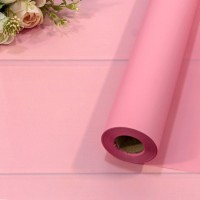 Плёнка 58см 800г матовая однотонная 55мкм Розовый 1/12 Арт: 1857/6050