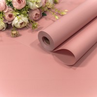 Плёнка 58см 800г матовая "Корейская" 55мкм Бледный пурпурно-розовый 1/12 Арт: 1838/3519