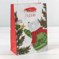 Пакет подарочный &quot;Новый год&quot; (микс 430) 14*20*8 128г 1/20 1/600 Арт: 300430G - Пакет подарочный "Новый год" (микс 430) 14*20*8 128г 1/20 1/600 Арт: 300430G