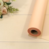 Плёнка 0,58*32м матовая однотонная 50мкм Персиковый 1/12 Арт: 1857/6022