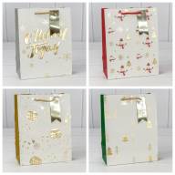 Пакет подарочный &quot;Новый год&quot; (микс 401) 18*23*10 210г 1/20 1/360 Арт: 300401E - Пакет подарочный "Новый год" (микс 401) 18*23*10 210г 1/20 1/360 Арт: 300401E