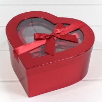 Коробки "Сердце" Набор 1/3 25,8*24,5*12 Винный 1/12 Арт: 720742/4