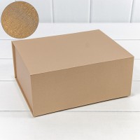 Коробка Прямоугольная 23,2*18,2*10,3 складная на магнитах Бронзовый 1/60 Арт: 721157/0107