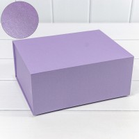 Коробка Прямоугольная 23,2*18,2*10,3 складная на магнитах Сиреневый 1/60 Арт: 721157/0109