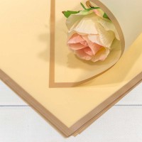 Плёнка в листах 58*58 (20 шт.) матовая с золотым краем 50мкм Песочный 1/60 Арт: 1640/7507