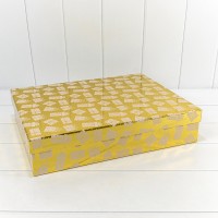 Коробки Прямоугольные Набор 1/10 46*36,5*10 "Подарки" Золотой 1/2 Арт: 730607/1635