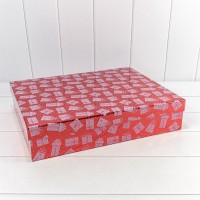 Коробки Прямоугольные Набор 1/10 46*36,5*10 "Подарки" Красный 1/2 Арт: 730607/1637