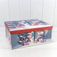 Коробки Прямоугольные Набор 1/10 37,5*29*16 &quot;Новый год&quot;-2697 1/4 Арт: 730605/2697 - Коробки Прямоугольные Набор 1/10 37,5*29*16 "Новый год"-2697 1/4 Арт: 730605/2697