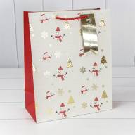 Пакет подарочный &quot;Новый год&quot; (микс 401) 26*32*13 210г 1/20 1/120 Арт: 300401C - Пакет подарочный "Новый год" (микс 401) 26*32*13 210г 1/20 1/120 Арт: 300401C