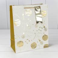 Пакет подарочный &quot;Новый год&quot; (микс 401) 26*32*13 210г 1/20 1/120 Арт: 300401C - Пакет подарочный "Новый год" (микс 401) 26*32*13 210г 1/20 1/120 Арт: 300401C