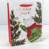 Пакет подарочный &quot;Новый год&quot; (микс 430) 26*32*10 128г 1/20 1/360 Арт: 300430C - Пакет подарочный "Новый год" (микс 430) 26*32*10 128г 1/20 1/360 Арт: 300430C