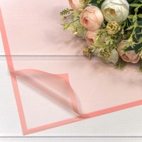 Плёнка в листах 58*58 (20 шт.) матовая с рамкой 50мкм Светло-коралловый 1/60 Арт: 1692/4065