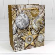 Пакет подарочный с блеском &quot;Новый год&quot; (микс) 18*23*10 1/20 1/360 Арт: 300320E - Пакет подарочный с блеском "Новый год" (микс) 18*23*10 1/20 1/360 Арт: 300320E