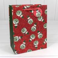 Пакет подарочный с блеском &quot;Новый год&quot; (микс) 18*23*10 1/20 1/360 Арт: 300320E - Пакет подарочный с блеском "Новый год" (микс) 18*23*10 1/20 1/360 Арт: 300320E