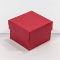 Коробка Квадратная 5*5*3 "Ромбики" Красный 1/24 1/360 Арт: 61255/1