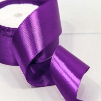 Лента Атласная Сатин 3,8см*25ярд Тёмно-фиолетовый 1/5 1/200  Арт: 562-38/35