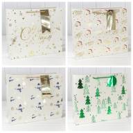 Пакет подарочный &quot;Новый год&quot; (микс 402) 39,5*33*15 210г 1/20 1/80 Арт: 300402AA - Пакет подарочный "Новый год" (микс 402) 39,5*33*15 210г 1/20 1/80 Арт: 300402AA