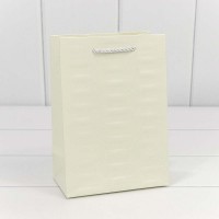 Пакет подарочный "Престиж" Белый 14*20*8 210г 1/20 1/400 Арт: 300342G/4