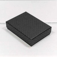 Коробка Прямоугольная 11*8*3,4 "Ромбики" Чёрный 1/12 1/240 Арт: 612118/7
