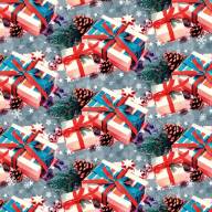 Бумага в листах 70*100 ±5% (25 шт.) 80г &quot;С Новым годом&quot; (микс 120) 1/10 Арт: 000402/120 - Бумага в листах 70*100 ±5% (25 шт.) 80г "С Новым годом" (микс 120) 1/10 Арт: 000402/120