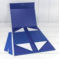 Коробка Прямоугольная 33,5*26*15,5 складная на магнитах &quot;Люкс&quot; Синий 1/32 Арт: 730228/0124 - Коробка Прямоугольная 33,5*26*15,5 складная на магнитах "Люкс" Синий 1/32 Арт: 730228/0124