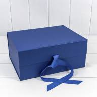 Коробка Прямоугольная 33,5*26*15,5 складная на магнитах &quot;Люкс&quot; Синий 1/32 Арт: 730228/0124 - Коробка Прямоугольная 33,5*26*15,5 складная на магнитах "Люкс" Синий 1/32 Арт: 730228/0124