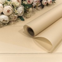 Плёнка 0,58*10м матовая однотонная 50мкм Бежевый-4745 1/30 Арт: 1657/4745