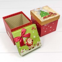 Коробка Куб 11,5*11,5*11,5 "Новый год" (ассортимент) 1/4 1/120 Арт: 720300-273