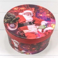 Коробки Круглые Набор 1/3 21*11,5 "Санта" 1/30 Арт: 7302247/0495