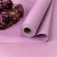 Плёнка 58см 800г матовая "Корейская" 65мкм Светло-фиолетовый-257 1/12 Арт: 1838/257