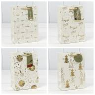 Пакет подарочный с тиснением "Новый год" (микс) 18*23*10 210г 1/20 1/360 Арт: 300382E - Пакет подарочный с тиснением "Новый год" (микс) 18*23*10 210г 1/20 1/360 Арт: 300382E