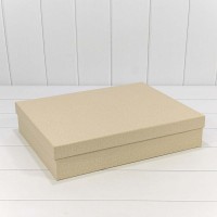 Коробки Прямоугольные Набор 1/10 46*36,5*10 "Текстура" Бежевый 1/2 Арт: 721607/0069