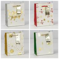 Пакет подарочный &quot;Новый год&quot; (микс 401) 12*15*6,7 210г 1/20 1/480 Арт: 300401H - Пакет подарочный "Новый год" (микс 401) 12*15*6,7 210г 1/20 1/480 Арт: 300401H