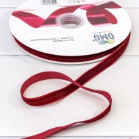 Лента Бархат 1,2см*25ярд Бордовый 1/21 1/84 Арт: 592-12/13