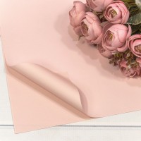 Плёнка в листах 60*60 (20 шт.) матовая "Корейская" 55мкм Абрикосовый-4031 1/60 Арт: 1698/4031