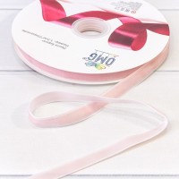 Лента Бархат 1,2см*25ярд Персиковый 1/21 1/84 Арт: 592-12/06