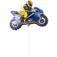 Мини Фигура "Мотоциклист" голубой 23см X 30см FM 