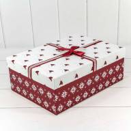 Коробки Прямоугольные Набор 1/3 35*25*12 &quot;Новогодние шапочки&quot; Белый/Красный 1/20 Арт: 720300-802 - Коробки Прямоугольные Набор 1/3 35*25*12 "Новогодние шапочки" Белый/Красный 1/20 Арт: 720300-802