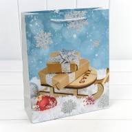 Пакет подарочный &quot;Новый год&quot; (микс 465) 26*32*10 210г 1/20 1/240 Арт: 300465C - Пакет подарочный "Новый год" (микс 465) 26*32*10 210г 1/20 1/240 Арт: 300465C