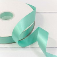 Лента Атласная Полиэстер класс А 2,5см*100ярд Бирюзовый 1/13 1/52 Арт: 556-25/314