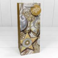 Пакет подарочный с блеском &quot;Новый год&quot; (микс) 14*35*11 1/20 1/240 Арт: 300320M - Пакет подарочный с блеском "Новый год" (микс) 14*35*11 1/20 1/240 Арт: 300320M