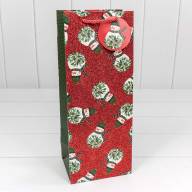 Пакет подарочный с блеском &quot;Новый год&quot; (микс) 14*35*11 1/20 1/240 Арт: 300320M - Пакет подарочный с блеском "Новый год" (микс) 14*35*11 1/20 1/240 Арт: 300320M