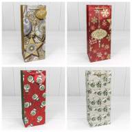 Пакет подарочный с блеском &quot;Новый год&quot; (микс) 14*35*11 1/20 1/240 Арт: 300320M - Пакет подарочный с блеском "Новый год" (микс) 14*35*11 1/20 1/240 Арт: 300320M