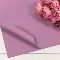 Плёнка в листах 60*60 (20 шт.) матовая "Корейская" 55мкм Светло-пурпурный 1/60 Арт: 1698/2351