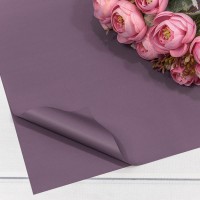 Плёнка в листах 60*60 (20 шт.) матовая "Корейская" 55мкм Серовато-фиолетовый 1/60 Арт: 1698/5205